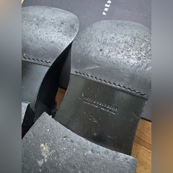 Freda Salvador Aeri Moto Boot w/Gold Hardware, 7.5 - Picture 8 of 11